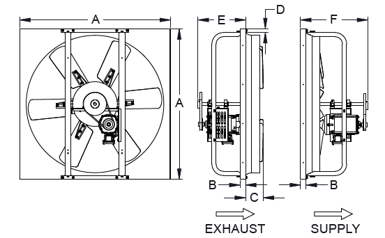 Dimensional Drawing of the LCE/LCS Model